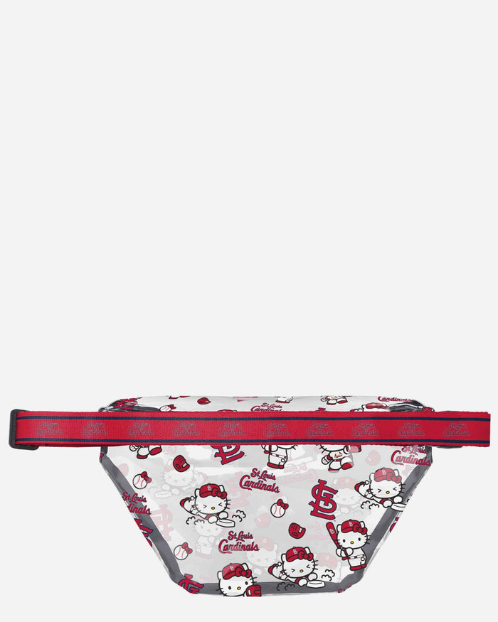 St Louis Cardinals Hello Kitty® Clear Fanny Pack FOCO - FOCO.com