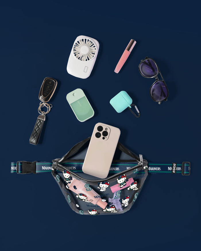 Seattle Mariners Hello Kitty® Clear Fanny Pack FOCO - FOCO.com