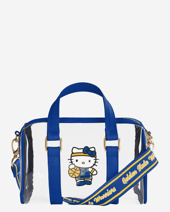Golden State Warriors Hello Kitty® Clear Barrel Bag FOCO - FOCO.com