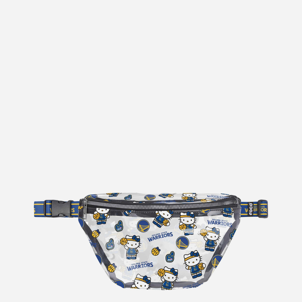 Golden State Warriors Hello Kitty® Clear Fanny Pack FOCO - FOCO.com