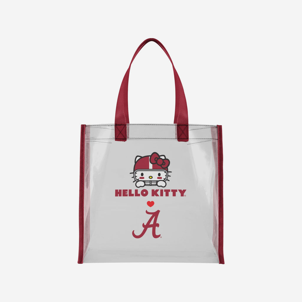 Alabama Crimson Tide Hello Kitty® Clear Tote Bag FOCO - FOCO.com