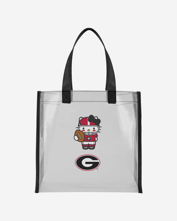 Georgia Bulldogs Hello Kitty® Clear Tote Bag FOCO - FOCO.com