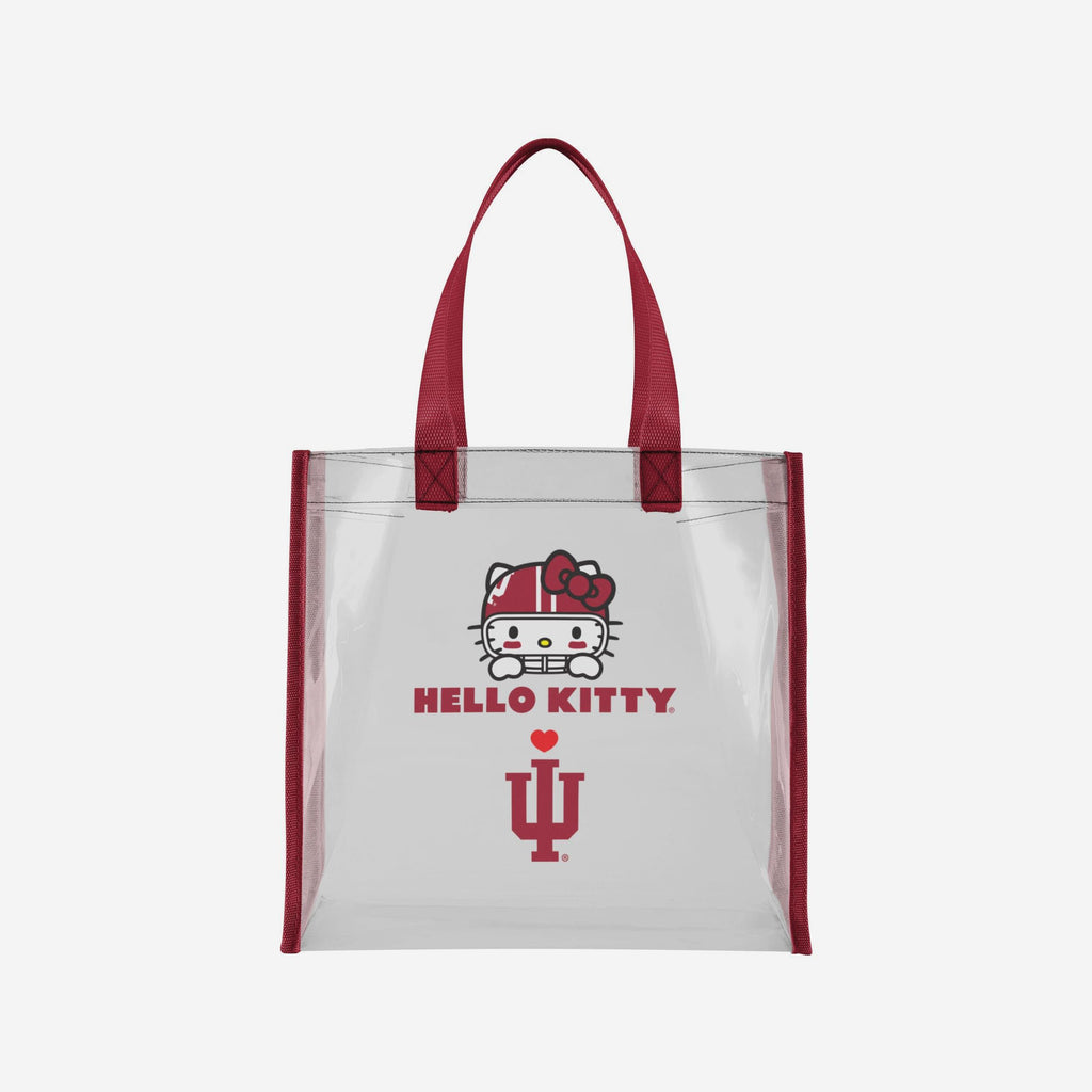 Indiana Hoosiers Hello Kitty® Clear Tote Bag FOCO - FOCO.com