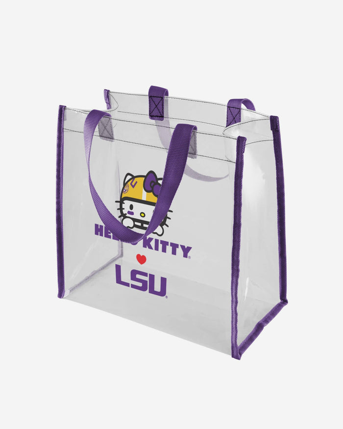 LSU Tigers Hello Kitty® Clear Tote Bag FOCO - FOCO.com