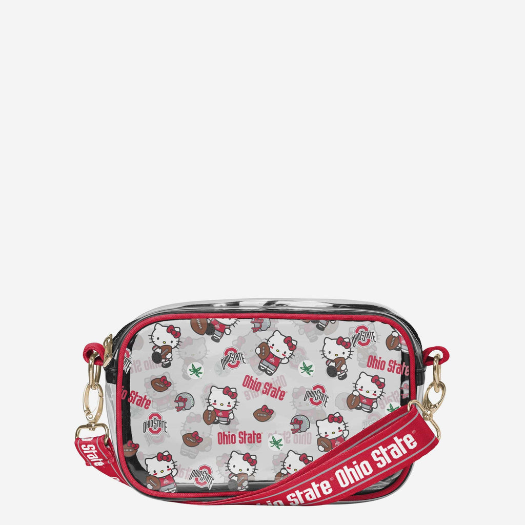 Ohio State Buckeyes Hello Kitty® Clear Crossbody Bag FOCO - FOCO.com