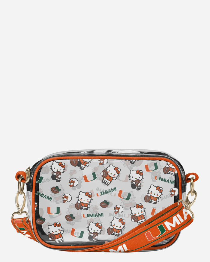 Miami Hurricanes Hello Kitty® Clear Crossbody Bag FOCO - FOCO.com