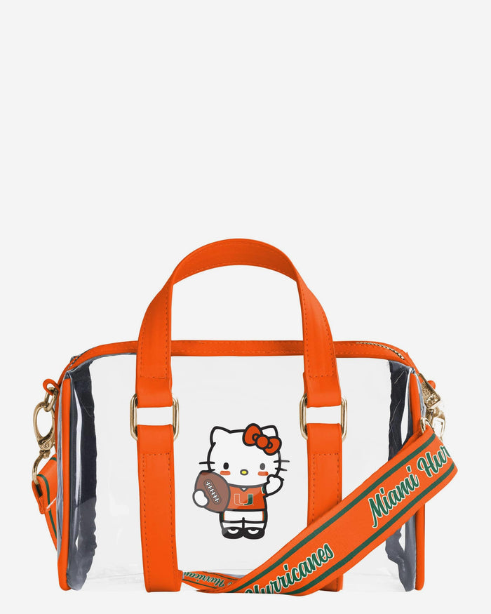 Miami Hurricanes Hello Kitty® Clear Barrel Bag FOCO - FOCO.com
