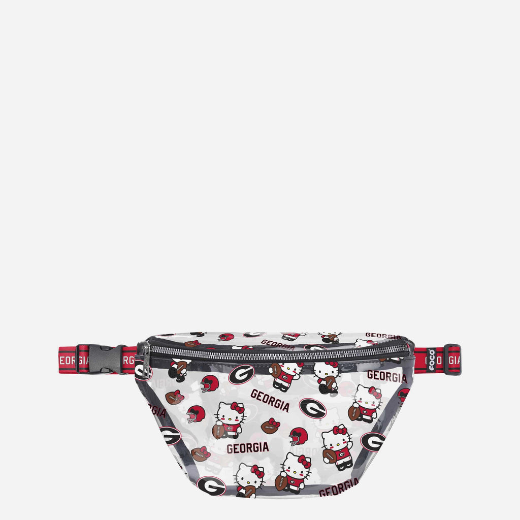 Georgia Bulldogs Hello Kitty® Clear Fanny Pack FOCO - FOCO.com
