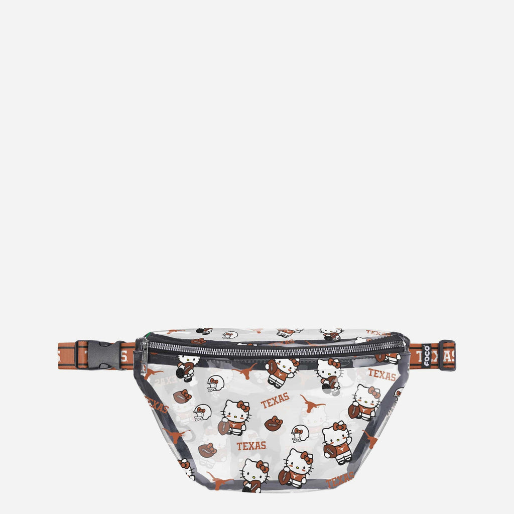 Texas Longhorns Hello Kitty® Clear Fanny Pack FOCO - FOCO.com