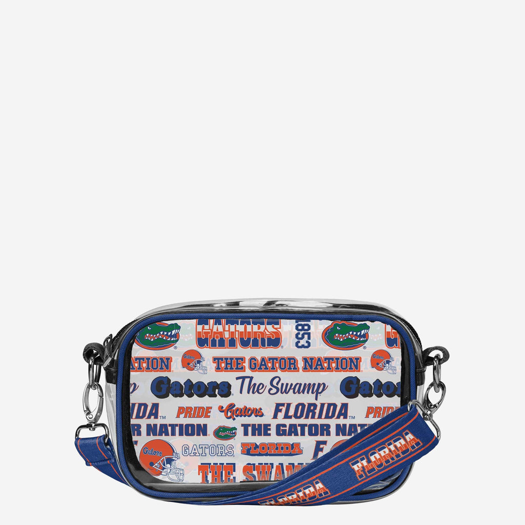 Florida Gators Repeat Retro Print Clear Crossbody Bag FOCO - FOCO.com