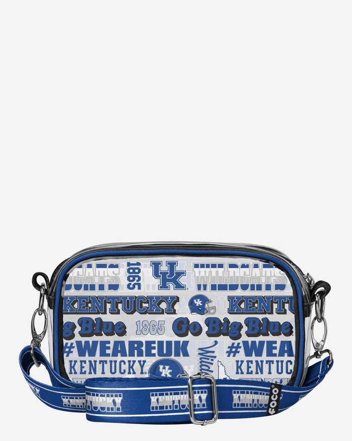 Kentucky Wildcats Repeat Retro Print Clear Crossbody Bag FOCO - FOCO.com