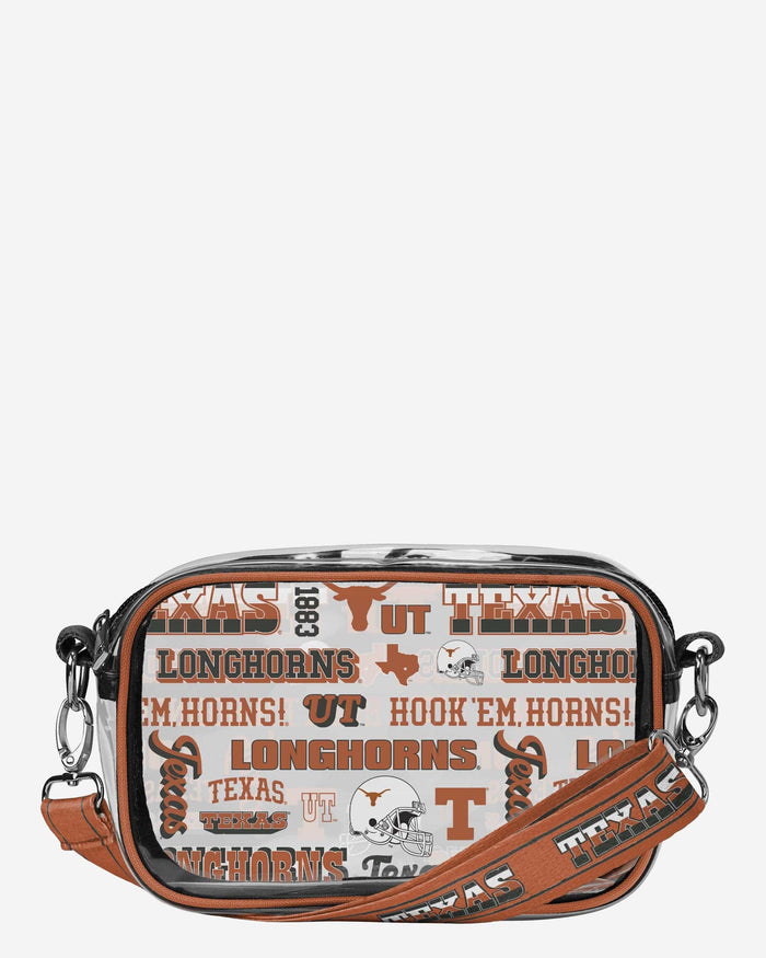 Texas Longhorns Repeat Retro Print Clear Crossbody Bag FOCO - FOCO.com