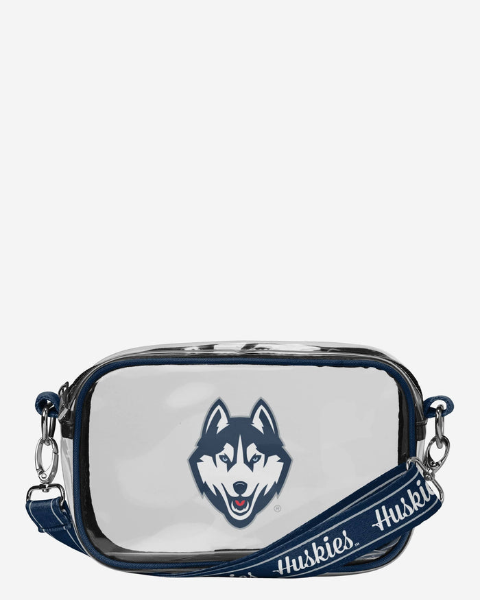 UConn Huskies Team Stripe Clear Crossbody Bag FOCO - FOCO.com