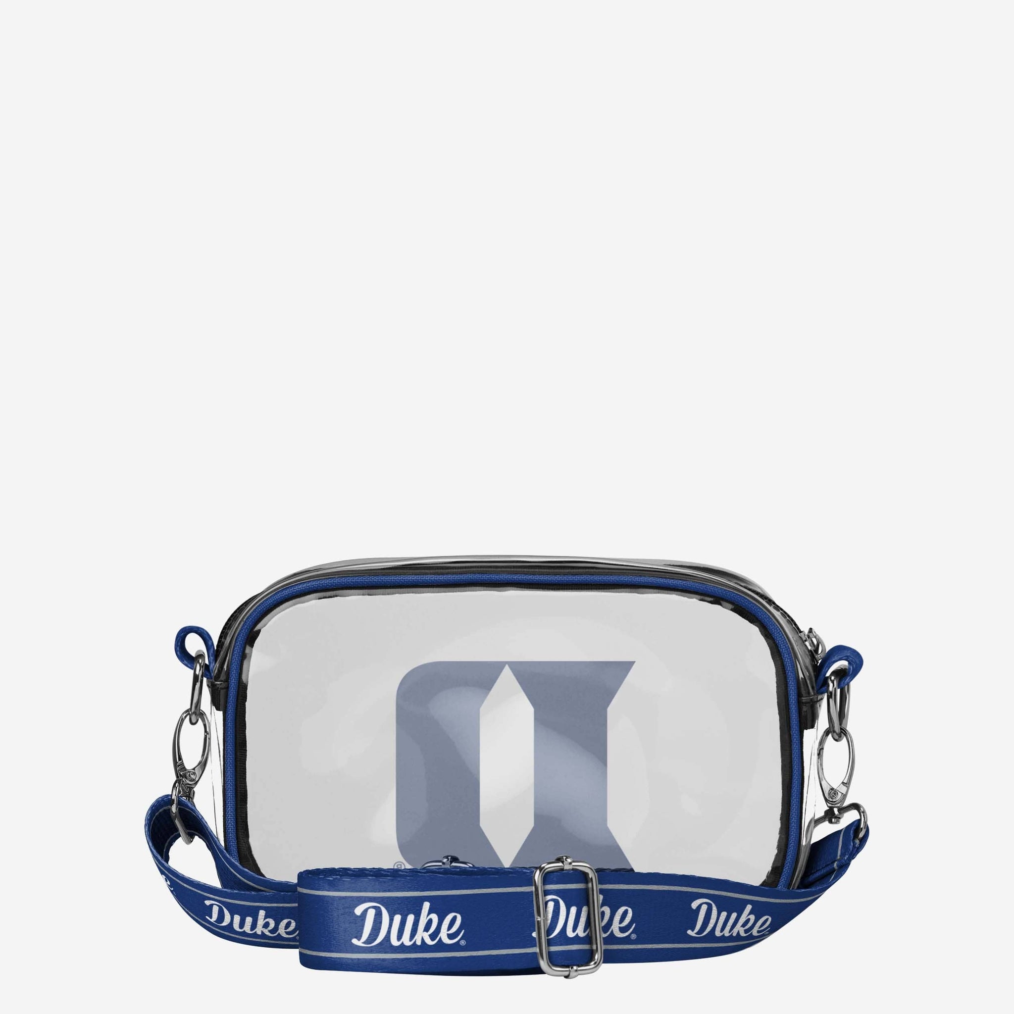 Duke Blue Devils Team Stripe Clear Crossbody Bag FOCO