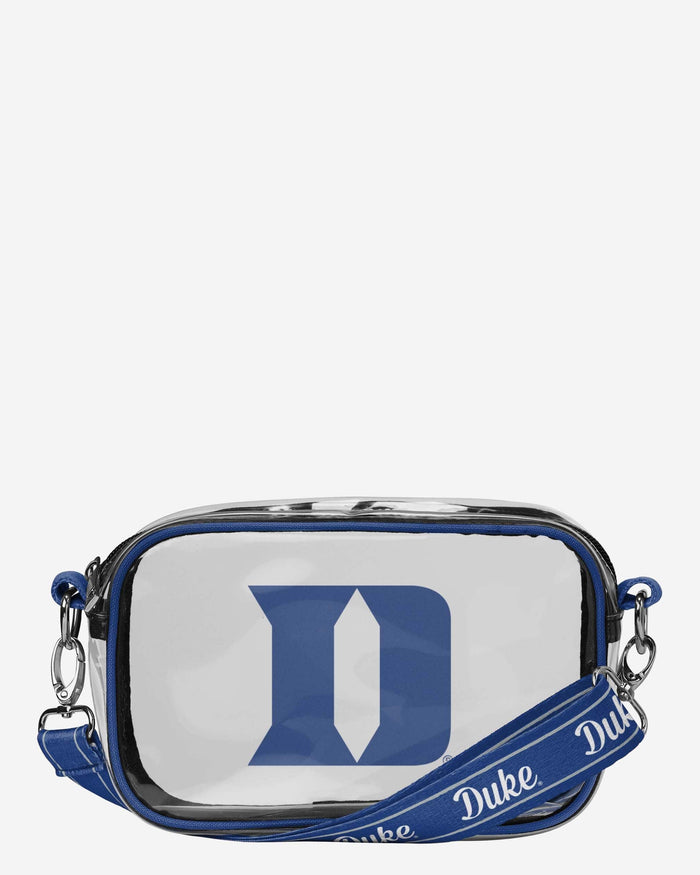 Duke Blue Devils Team Stripe Clear Crossbody Bag FOCO - FOCO.com