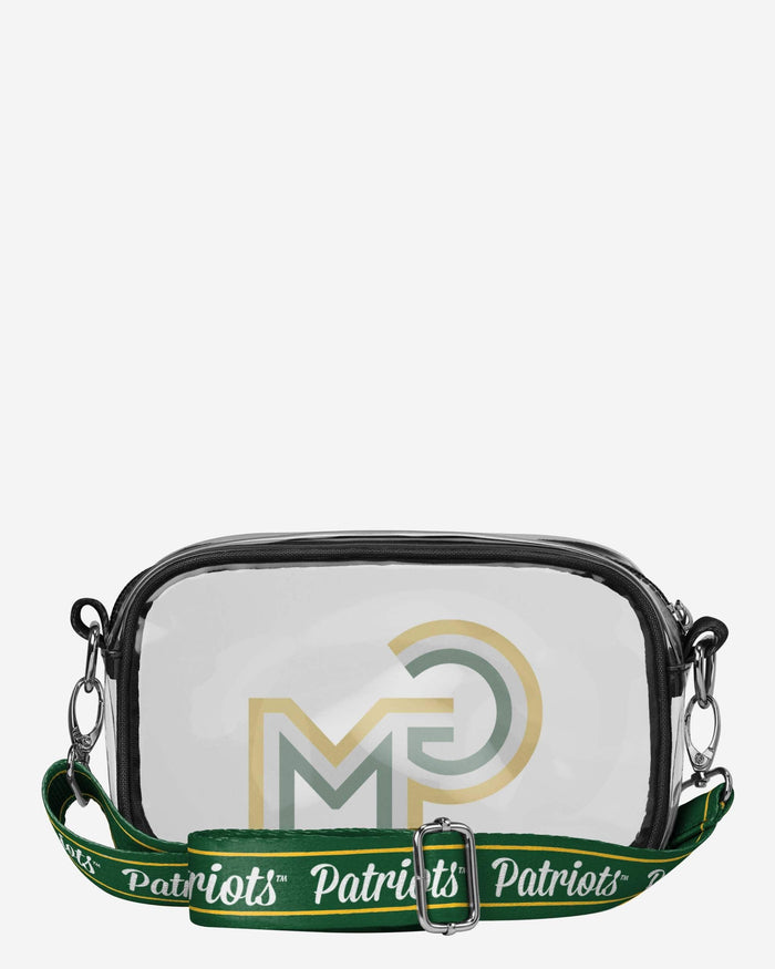 George Mason Patriots Team Stripe Clear Crossbody Bag FOCO - FOCO.com