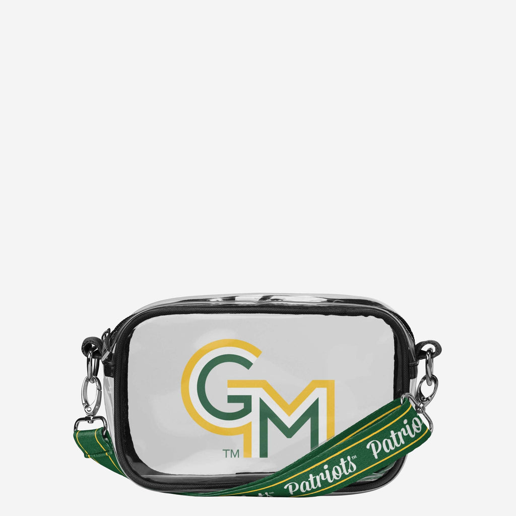 George Mason Patriots Team Stripe Clear Crossbody Bag FOCO - FOCO.com