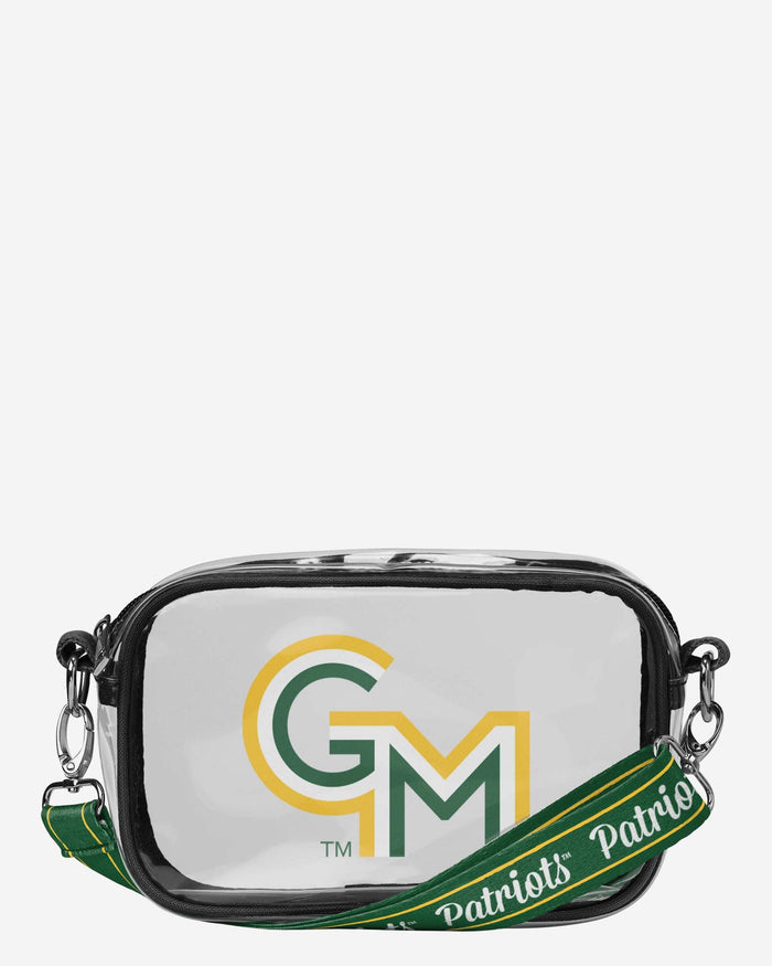 George Mason Patriots Team Stripe Clear Crossbody Bag FOCO - FOCO.com