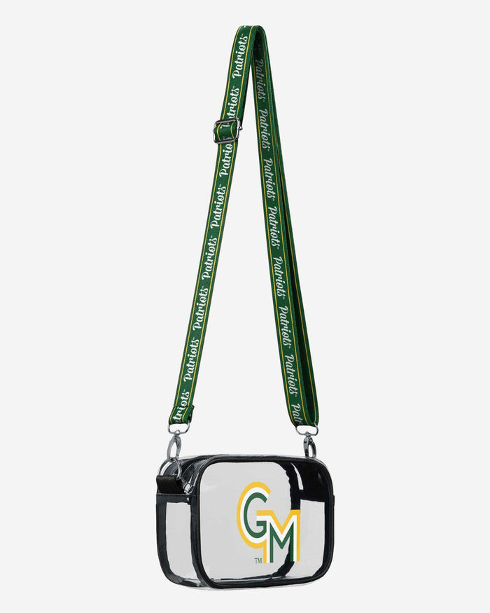 George Mason Patriots Team Stripe Clear Crossbody Bag FOCO - FOCO.com