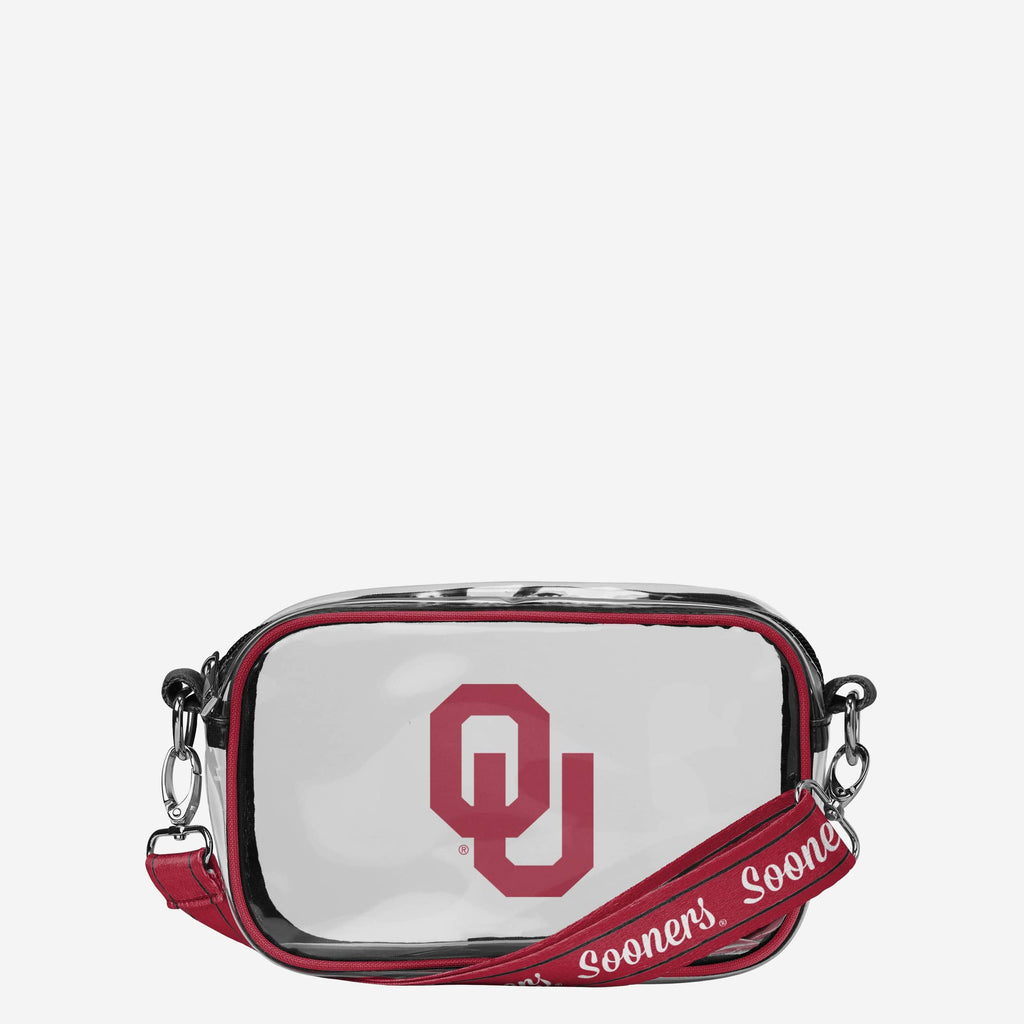 Oklahoma Sooners Team Stripe Clear Crossbody Bag FOCO - FOCO.com