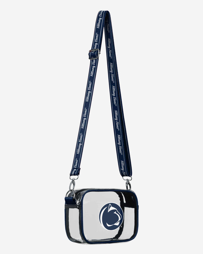 Penn State Nittany Lions Team Stripe Clear Crossbody Bag FOCO - FOCO.com