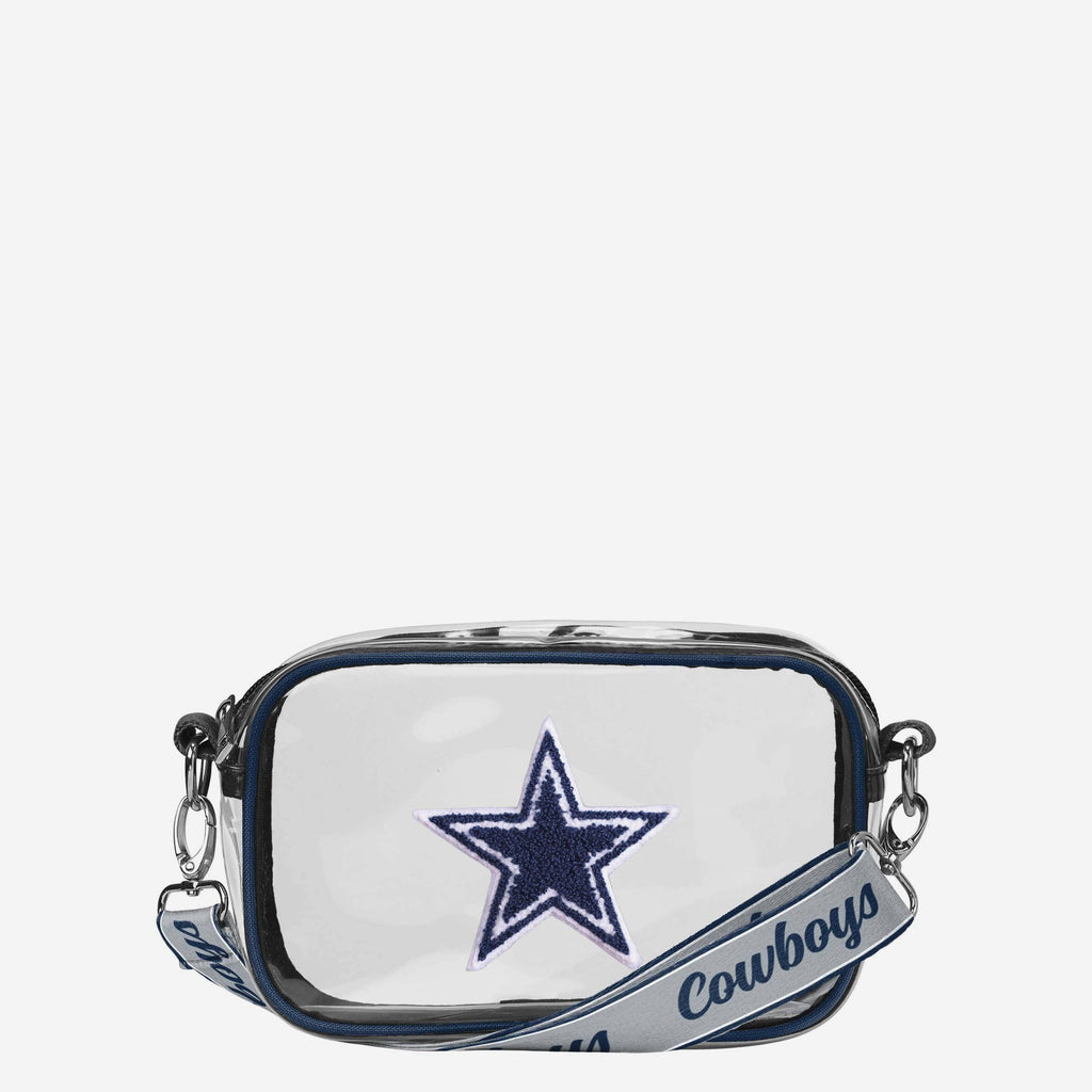 Dallas Cowboys Chenille Logo Clear Crossbody Bag FOCO - FOCO.com
