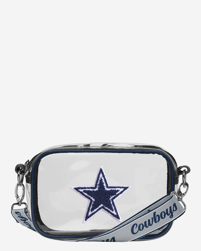 Dallas Cowboys Chenille Logo Clear Crossbody Bag FOCO - FOCO.com