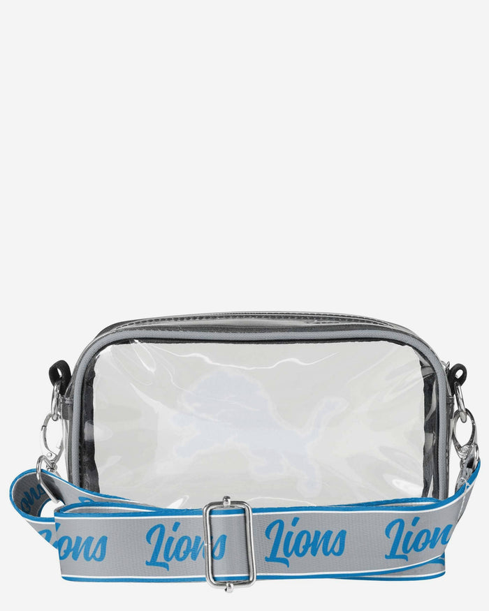 Detroit Lions Chenille Logo Clear Crossbody Bag FOCO - FOCO.com