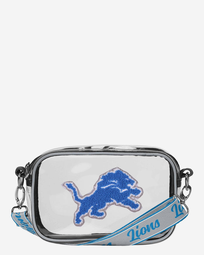 Detroit Lions Chenille Logo Clear Crossbody Bag FOCO - FOCO.com