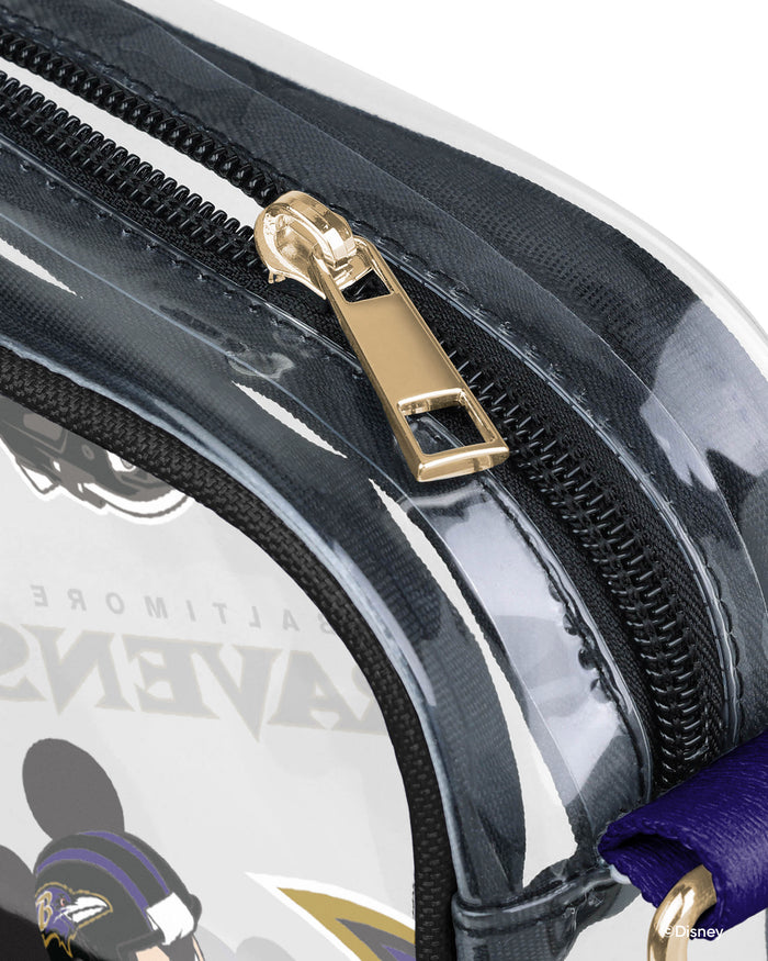 Baltimore Ravens Mickey Mouse Disney Repeat Print Clear Crossbody Bag FOCO - FOCO.com
