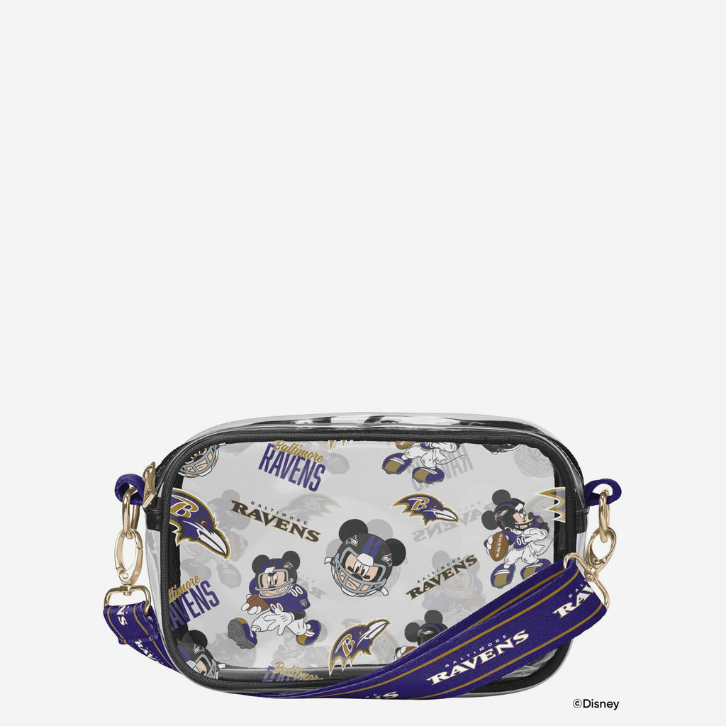 Baltimore Ravens Mickey Mouse Disney Repeat Print Clear Crossbody Bag FOCO - FOCO.com