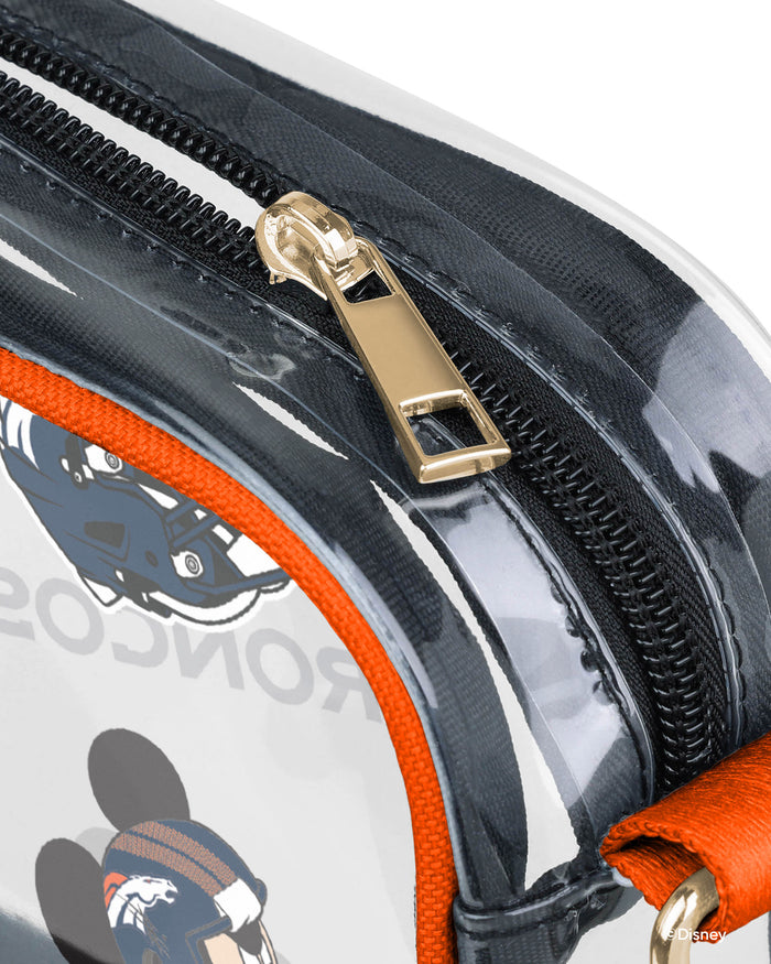 Denver Broncos Mickey Mouse Disney Repeat Print Clear Crossbody Bag FOCO - FOCO.com
