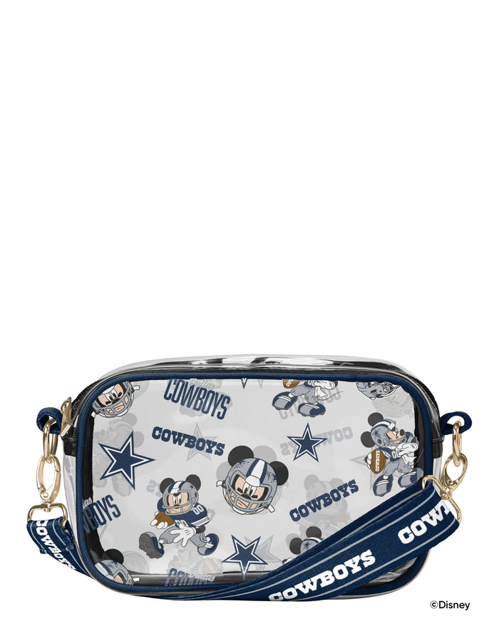 Dallas Cowboys Mickey Mouse Disney Repeat Print Clear Crossbody Bag FOCO - FOCO.com