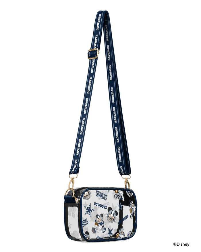 Dallas Cowboys Mickey Mouse Disney Repeat Print Clear Crossbody Bag FOCO - FOCO.com