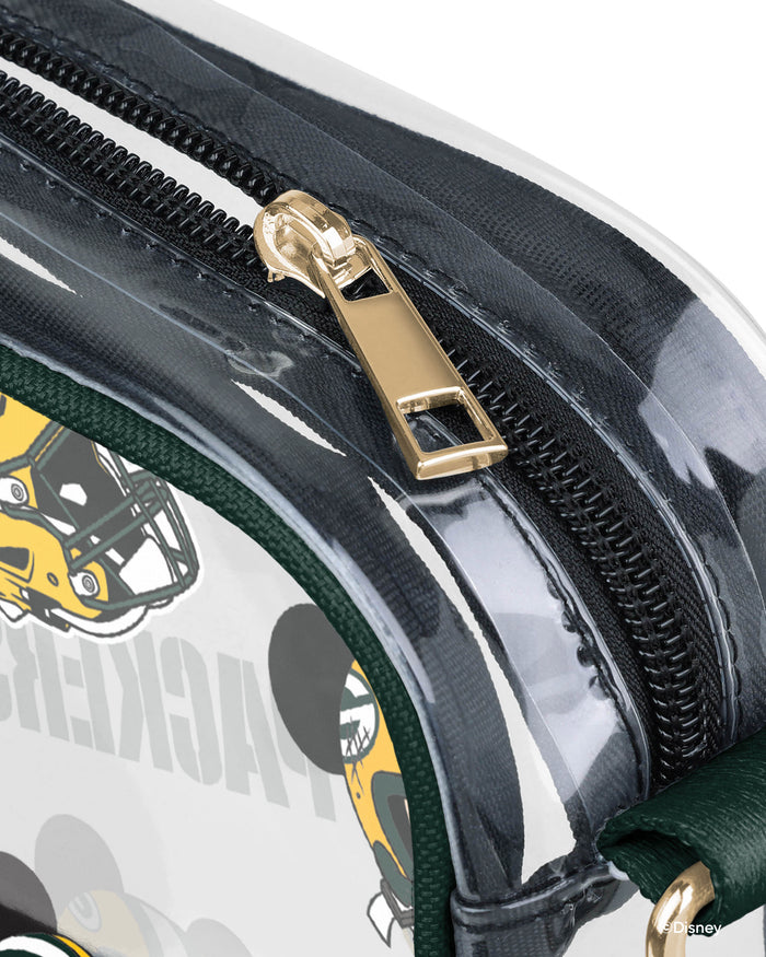 Green Bay Packers Mickey Mouse Disney Repeat Print Clear Crossbody Bag FOCO - FOCO.com