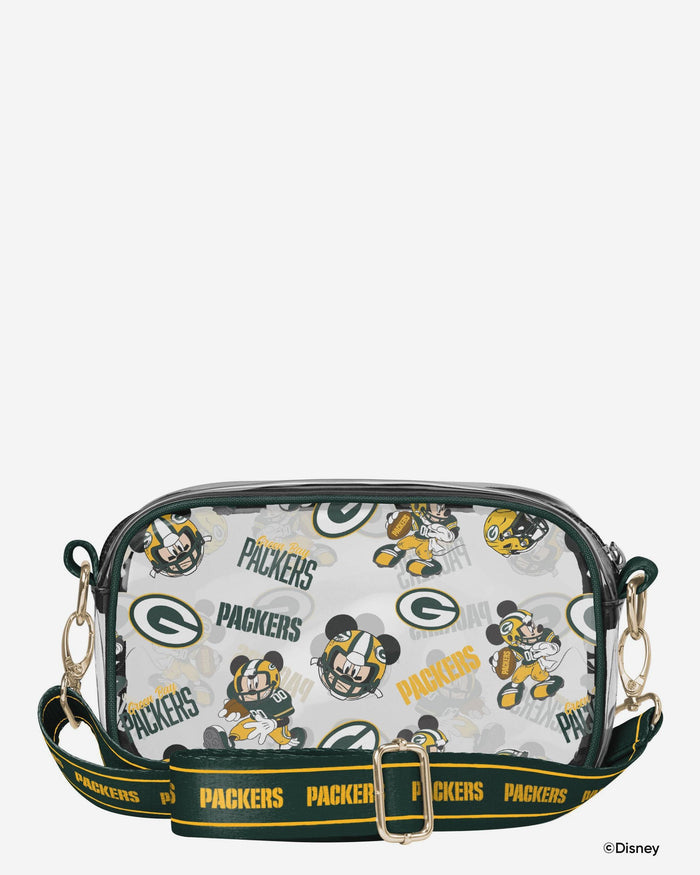 Green Bay Packers Mickey Mouse Disney Repeat Print Clear Crossbody Bag FOCO - FOCO.com