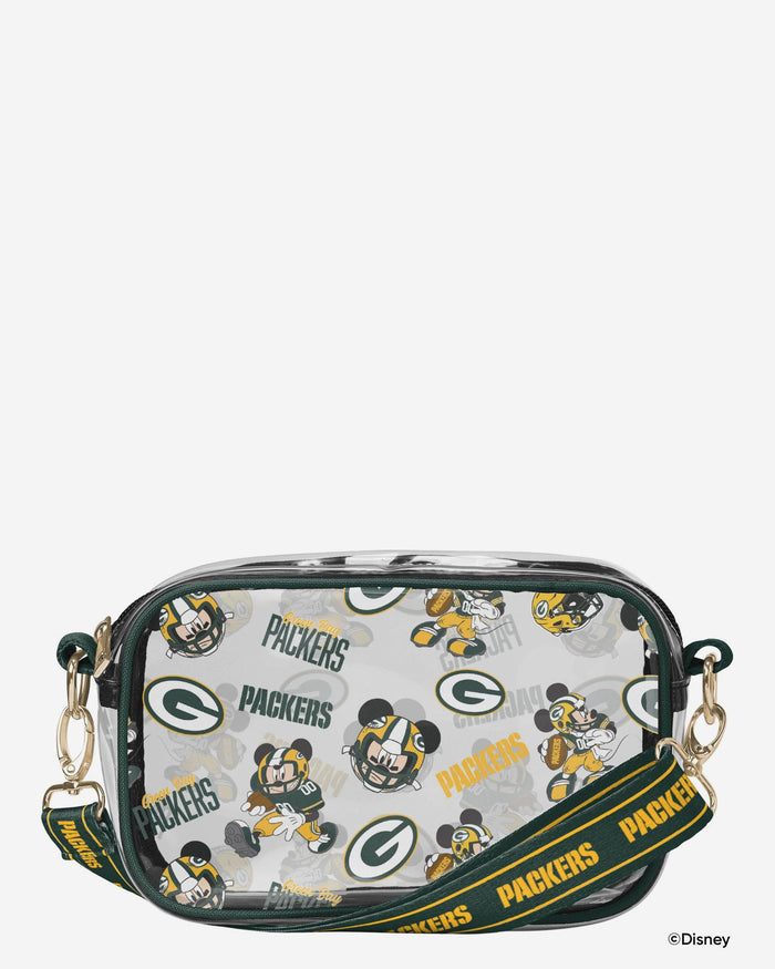 Green Bay Packers Mickey Mouse Disney Repeat Print Clear Crossbody Bag FOCO - FOCO.com