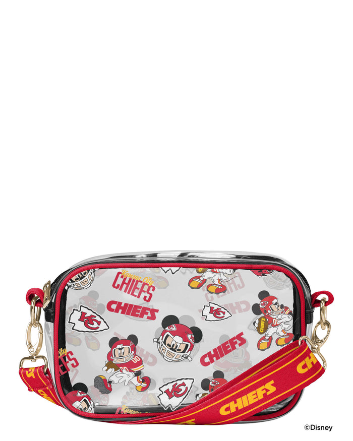 Kansas City Chiefs Mickey Mouse Disney Repeat Print Clear Crossbody Bag FOCO - FOCO.com