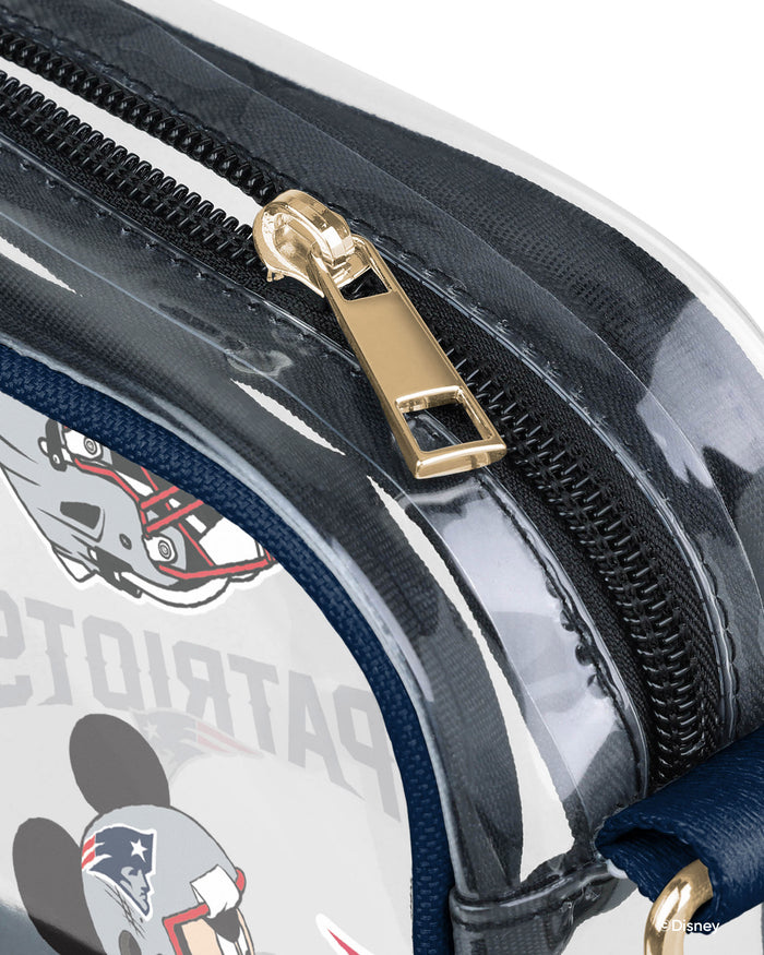 New England Patriots Mickey Mouse Disney Repeat Print Clear Crossbody Bag FOCO - FOCO.com