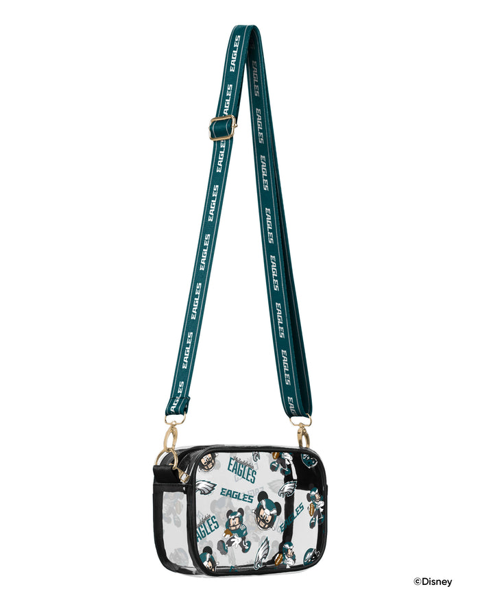 Philadelphia Eagles Mickey Mouse Disney Repeat Print Clear Crossbody Bag FOCO - FOCO.com