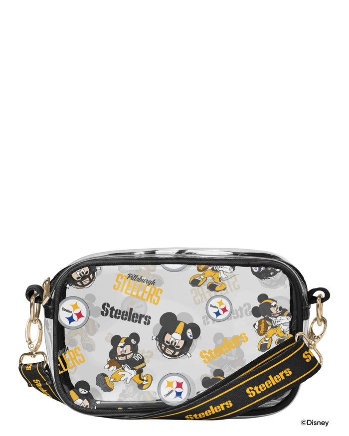 Pittsburgh Steelers Mickey Mouse Disney Repeat Print Clear Crossbody Bag FOCO - FOCO.com
