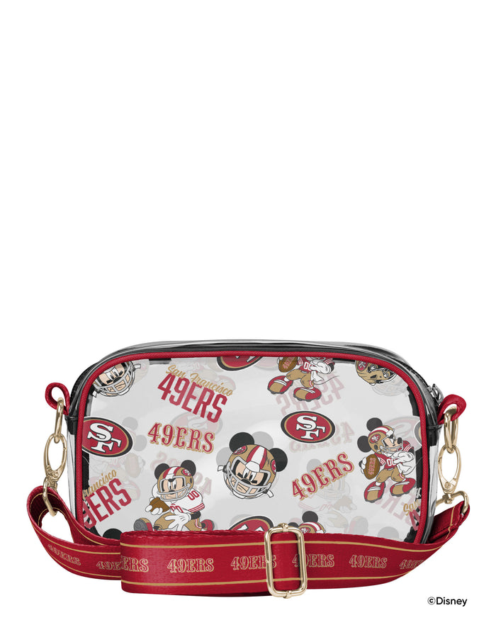 San Francisco 49Ers Mickey Mouse Disney Repeat Print Clear Crossbody Bag FOCO - FOCO.com