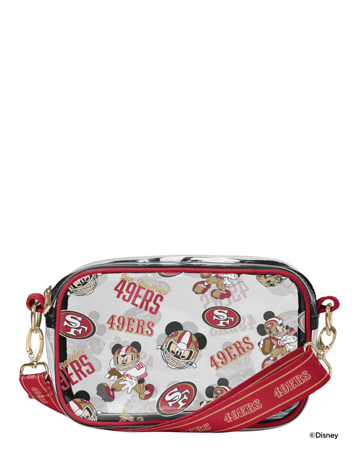San Francisco 49Ers Mickey Mouse Disney Repeat Print Clear Crossbody Bag FOCO - FOCO.com