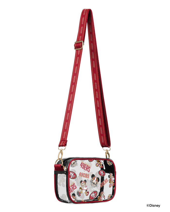 San Francisco 49Ers Mickey Mouse Disney Repeat Print Clear Crossbody Bag FOCO - FOCO.com