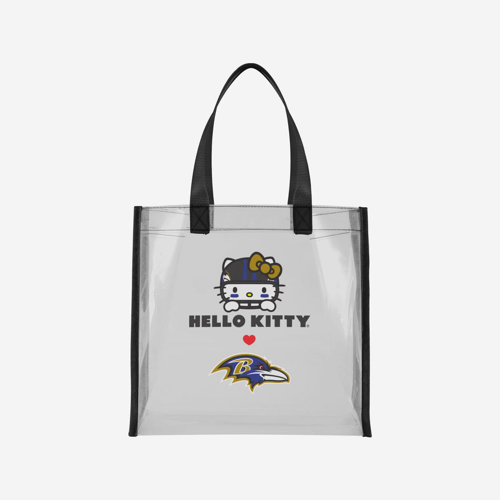 Baltimore Ravens Hello Kitty® Clear Tote Bag FOCO - FOCO.com