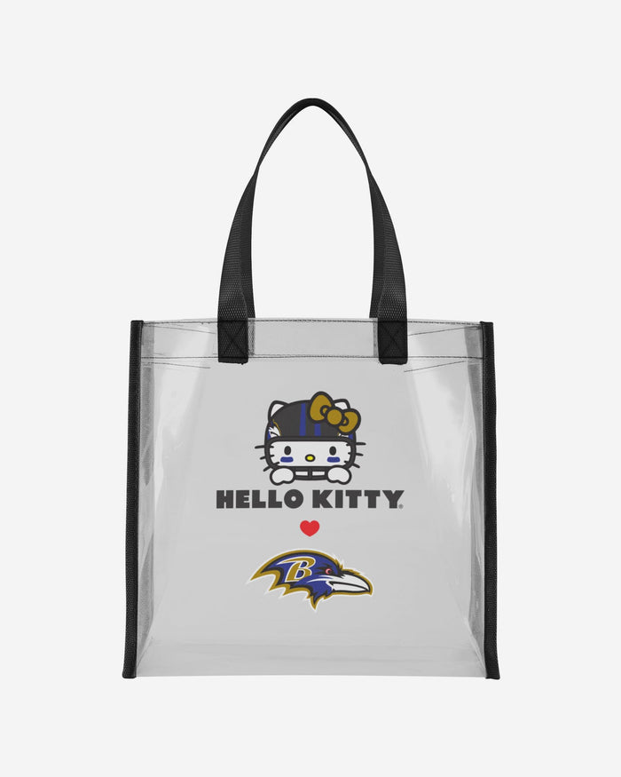 Baltimore Ravens Hello Kitty® Clear Tote Bag FOCO - FOCO.com