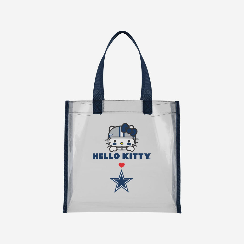 Dallas Cowboys Hello Kitty® Clear Tote Bag FOCO - FOCO.com