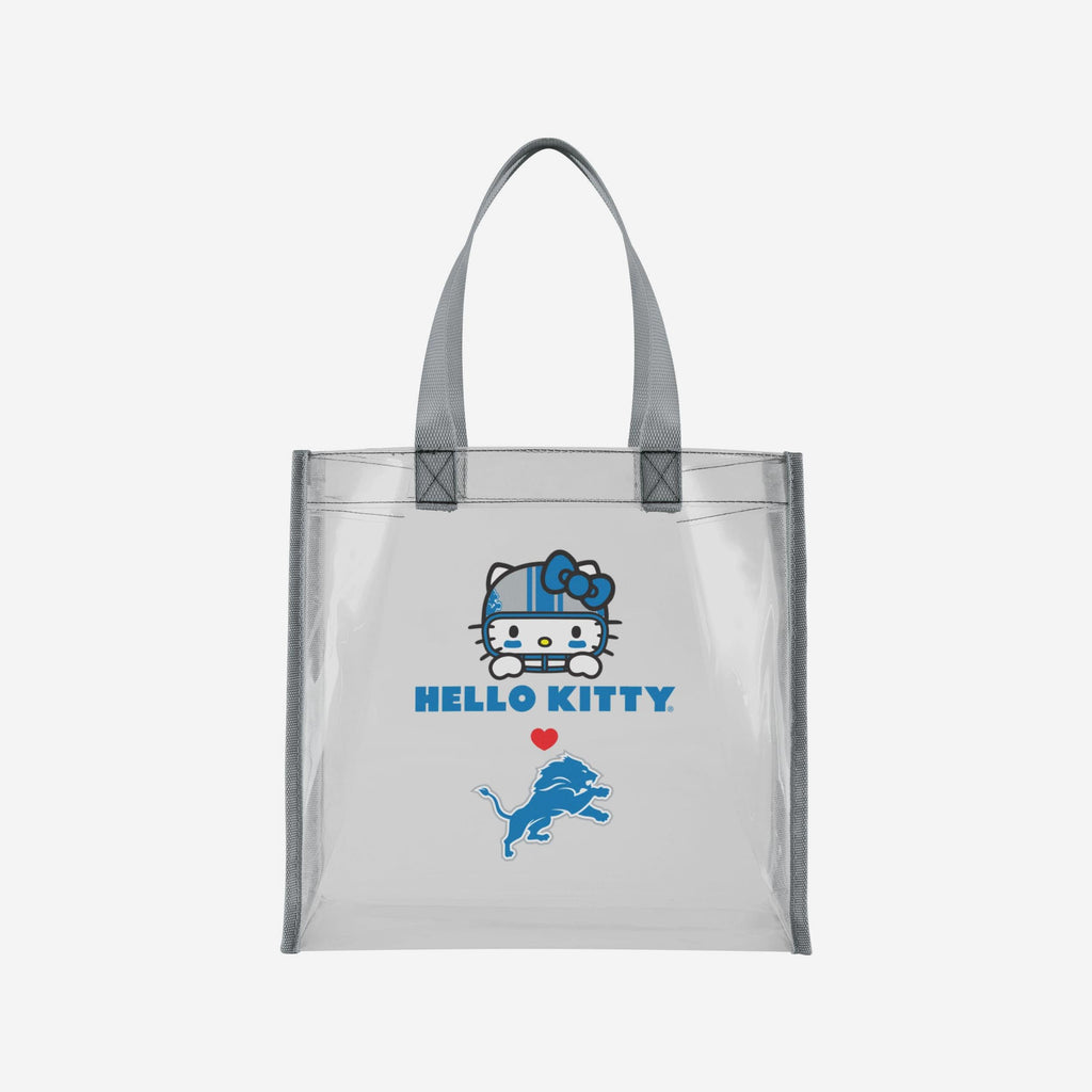Detroit Lions Hello Kitty® Clear Tote Bag FOCO - FOCO.com