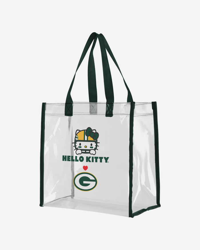 Green Bay Packers Hello Kitty® Clear Tote Bag FOCO - FOCO.com