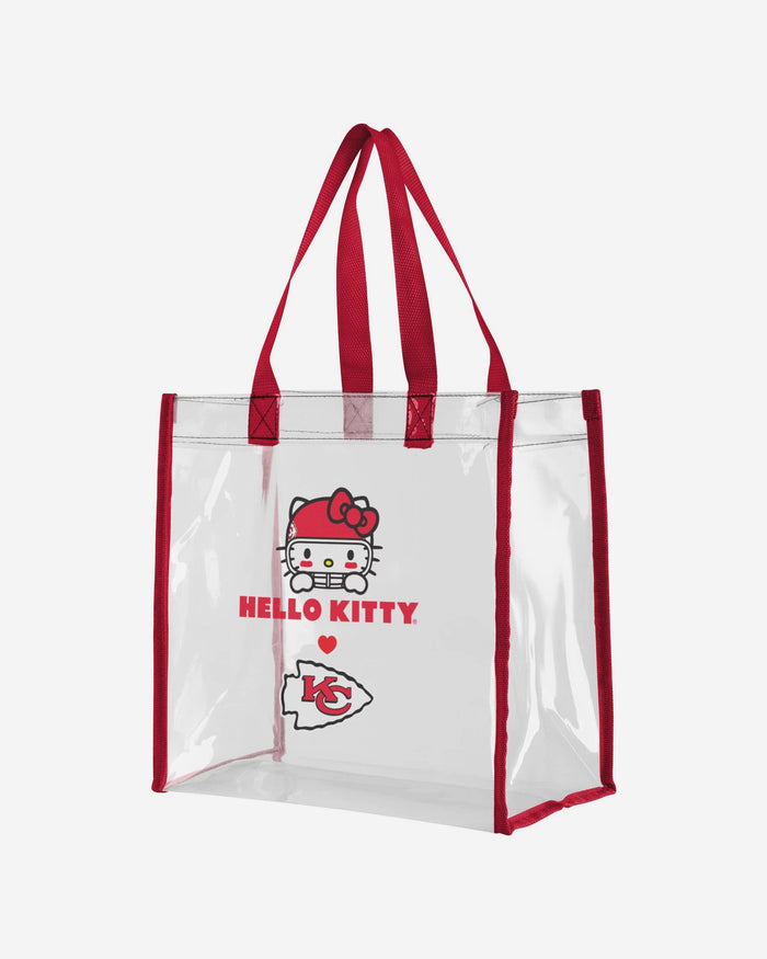 Kansas City Chiefs Hello Kitty® Clear Tote Bag FOCO - FOCO.com